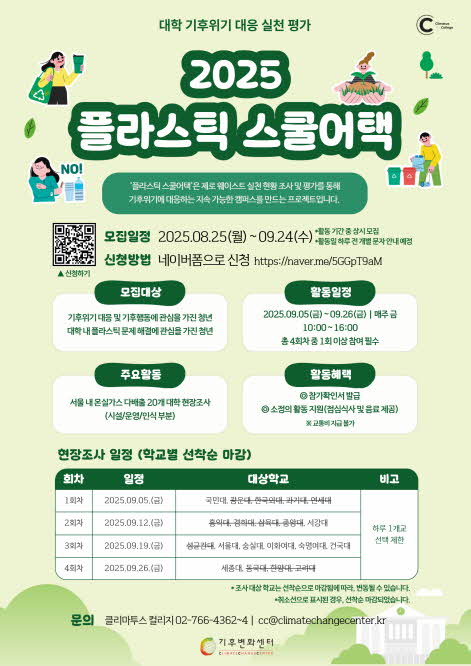 대학 기후위기 대응 실천 평가, 2025 플라스틱 스쿨어택